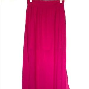 Skies Are Blue Giselle Pink Maxi Skirt Size S